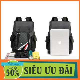 balo da Balo Nam Thời Trang 2020 Họa tiết cá mập nổi bật