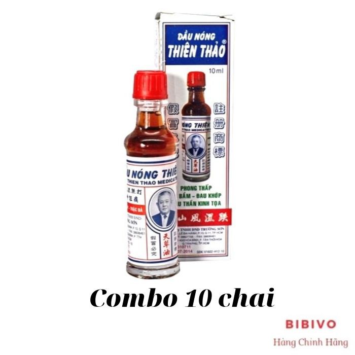 10 Chai dầu nóng Thiên Thảo 10ml