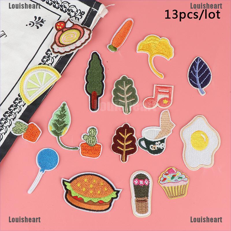 Set 13 miếng vá may đồ nhiều kiểu dáng độc đáo