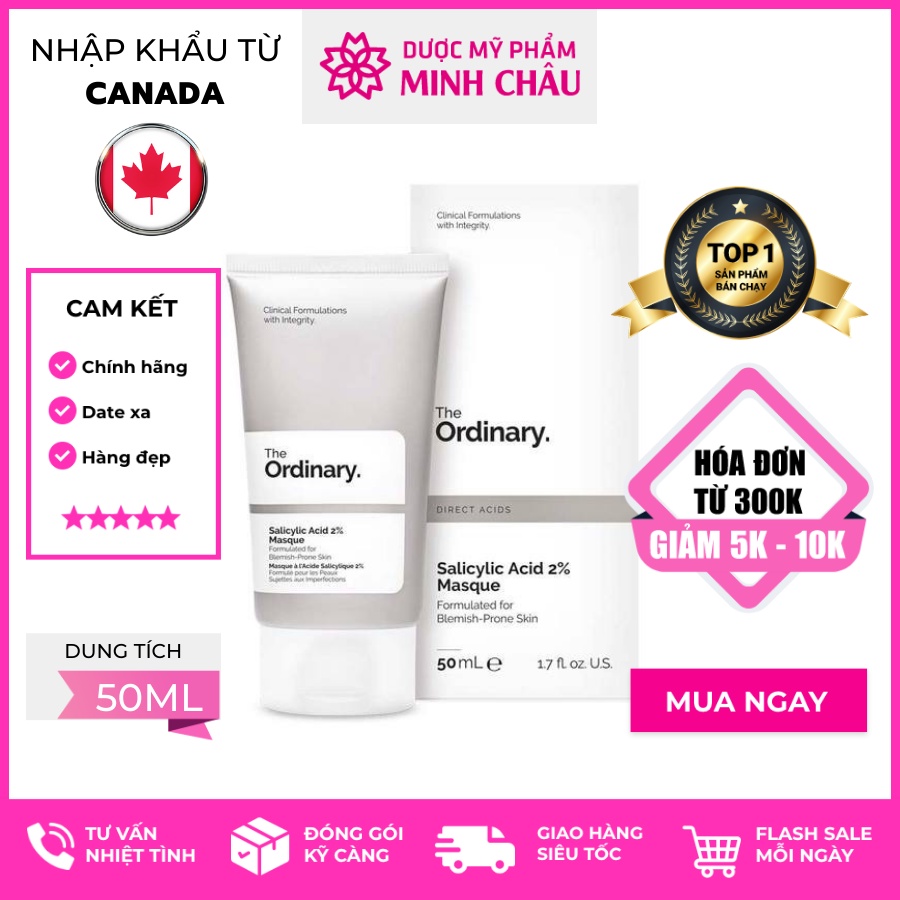 Mặt nạ tẩy da chết The Ordinary - Salicylic Acid 2% Masque ( 50mL )