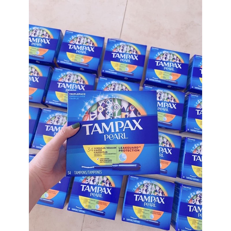 Tampon Tampax hộp mix 34 cây