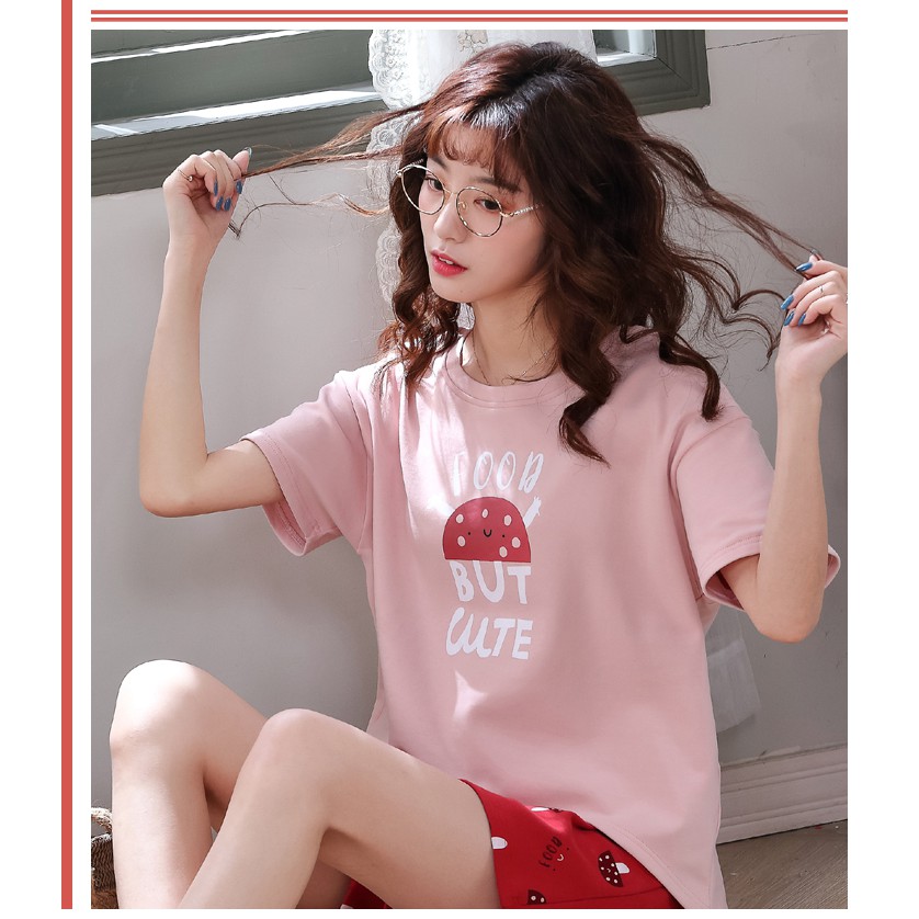 [Mã WABOOM giảm 15% đơn 99k] Đồ mặc nhà💖FREESHIP💖Giảm 50k đơn 2 sp Đồ ngủ cotton quả dâu xinh xắn AH01 | BigBuy360 - bigbuy360.vn