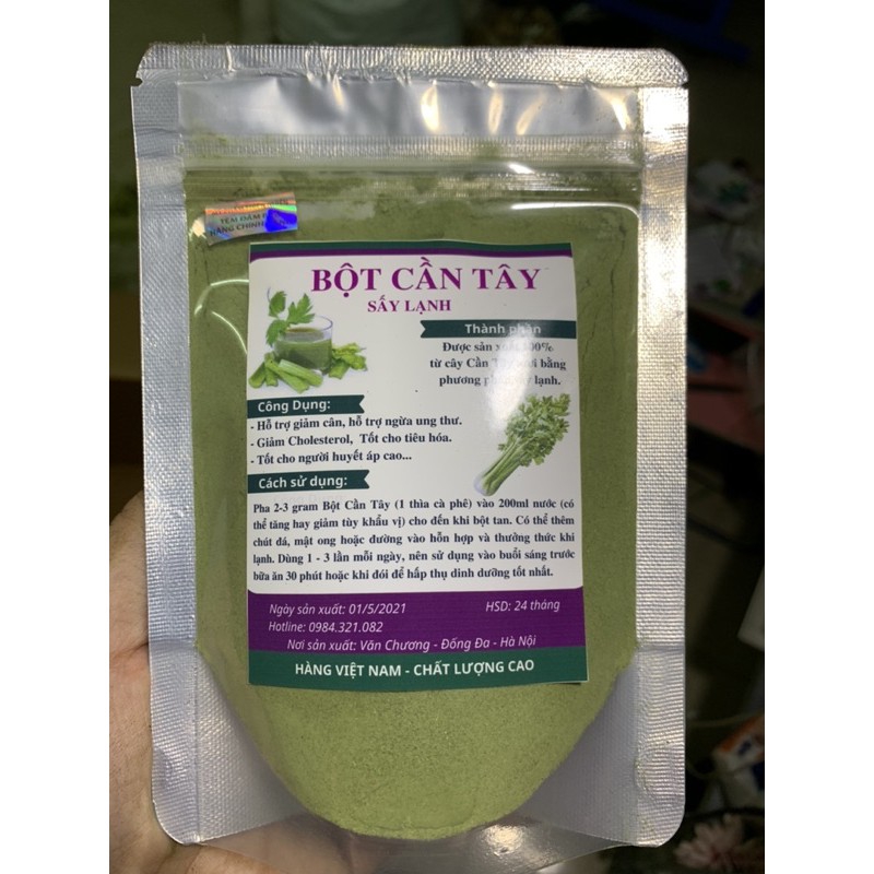 100gr Bột Cần Tây sấy lạnh nguyên chất nhà làm