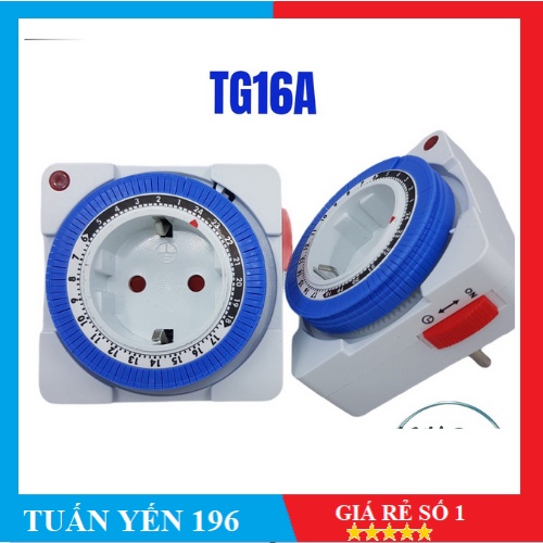 Ổ cắm hẹn giờ cơ - TG16A - tự động bật tắt mọi ngày - Hàng cực xịn