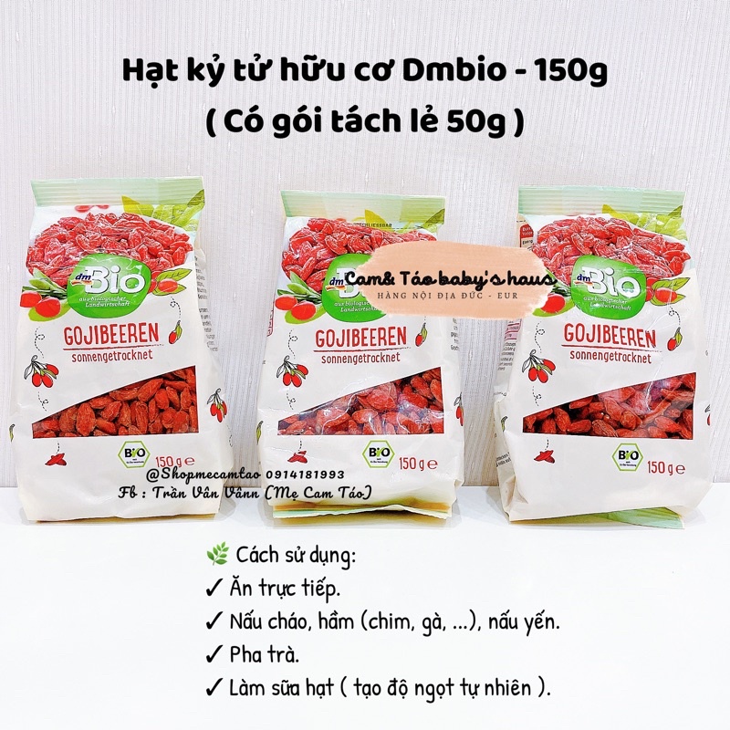 (Date: 3,4/2023) Hạt kỳ tử hữu cơ EnerBio Đức - 150g