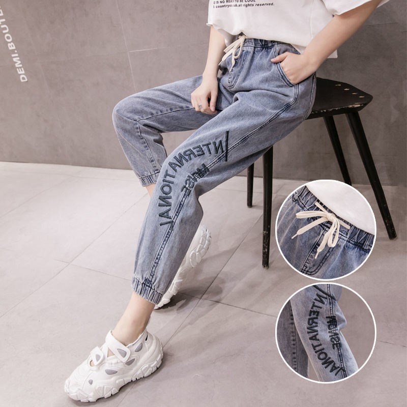 Quần Jeans Lửng Lưng Cao Co Giãn Cho Nữ Blxy520.Vn