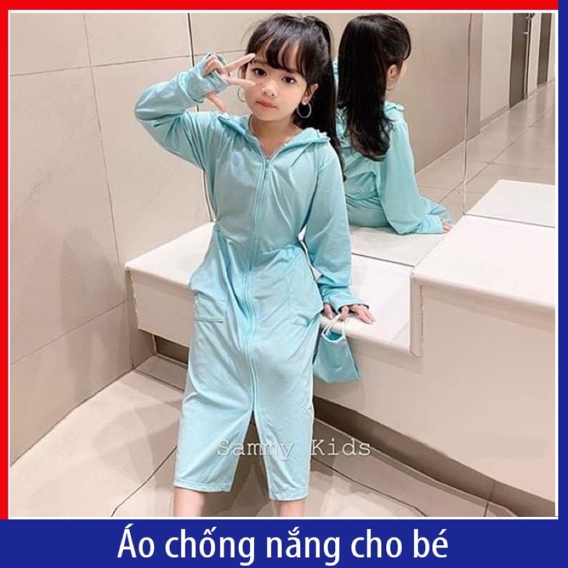 [FREESHIP] Váy chống nắng toàn thân dáng dài, chống tia UV vài thông hơi cho bé