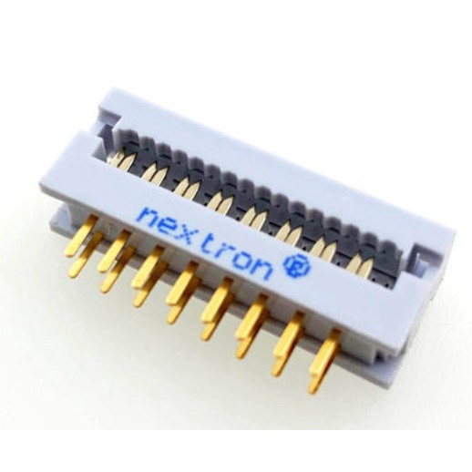 FD 2.54mm Đầu bấm cáp IDE chân cắm hàn mạch chân đồng mạ vàng 3U, đầu bấm cáp đồng mạ thiếc NEXTRON 10P-34P