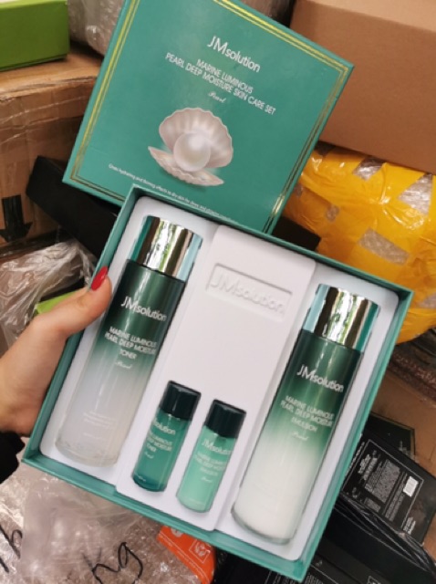 Set Bộ Dưỡng Da JMSolution 4 món - xanh, đen