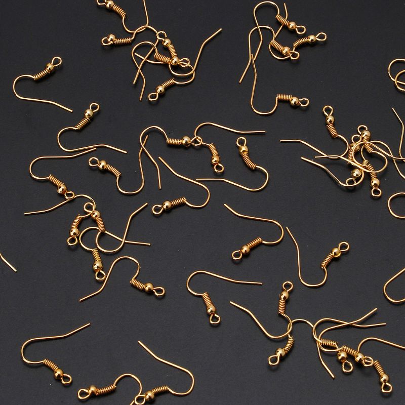 Set 100 Móc Câu Cá Màu Vàng / Bạc Không Gây Dị Ứng Tiện Dụng