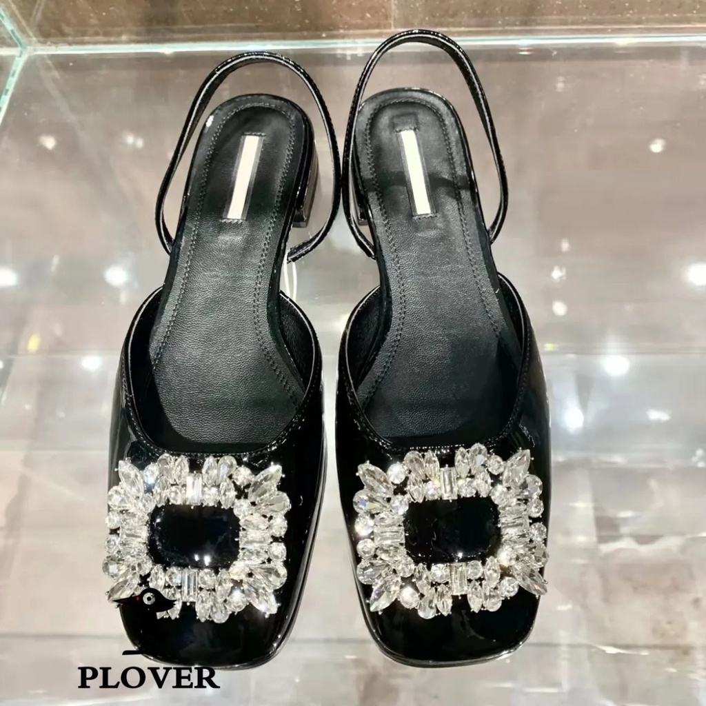 Giày cao gót đính đá phong cách Hàn Quốc thời trang xuân thu cho nữ