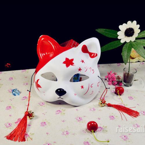 Mặt nạ nửa mặt hình con cáo phong cách Nhật Bản | BigBuy360 - bigbuy360.vn