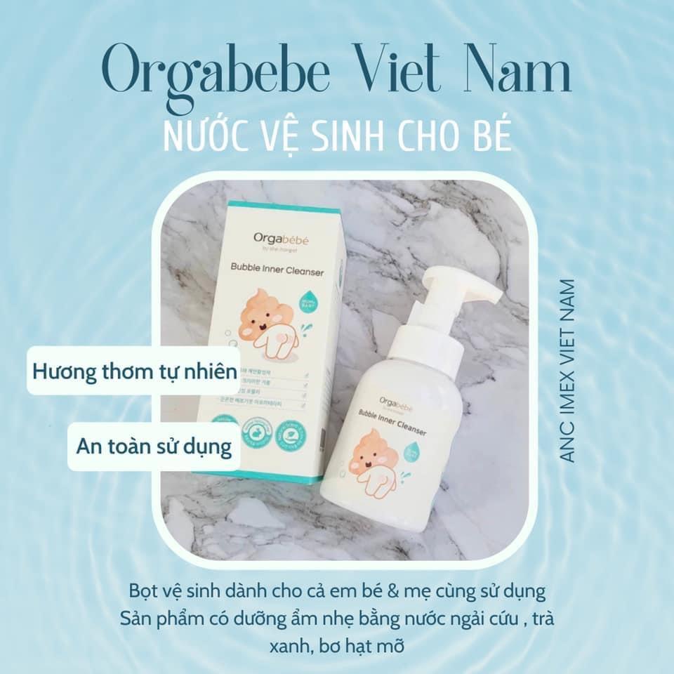 Nước vệ sinh vùng kín cho bé sơ sinh Orgabebe