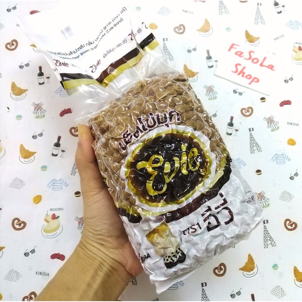 Trân châu đường đen thái lan gói 1kg