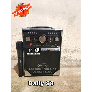 [Freeship toàn quốc từ 50k] Loa kéo karaoke daily S8 tặng 1 Mic không dây