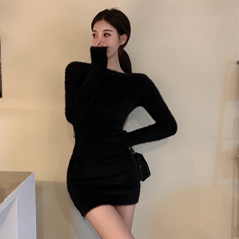 Đầm Dệt Kim Dáng Ôm Gợi Cảm Thời Trang Mùa Thu Cho Nữ