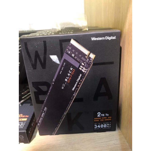 Ổ cứng SSD M2 PCIe WD Black SN750 2TB NVMe 2280  Gen3 x4 -  bảo hành 5 năm