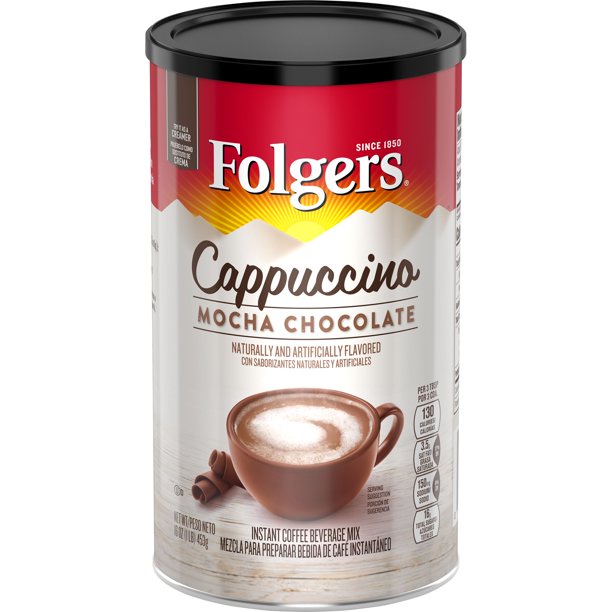 Cà phê Folgers Mocha Chocolate Flavored Cappuccino 453g
