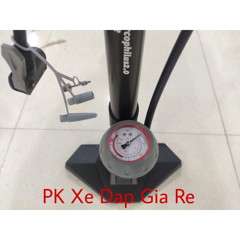 Bơm Sahoo Chính Hãng, Bơm Xe Đạp Sahoo Có Đồng Hồ Đo Áp Suất
