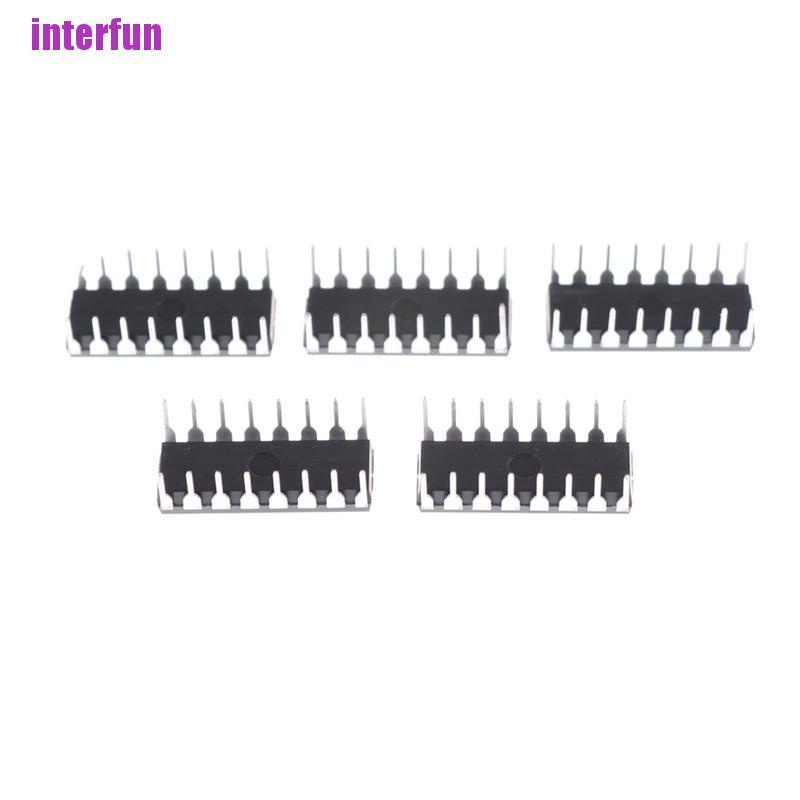 [Interfun1] 5Pcs L293D L293 Push-Pull Four-Channel Motor Driver Ic Dip-16 [Fun]