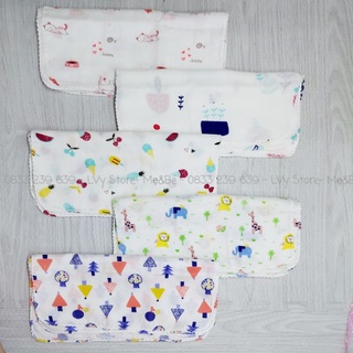 Khăn Sữa Cho Bé In Họa Tiết - Khăn Xô Nhỏ - Xuất Nhật (màu ngẫu nhiên)