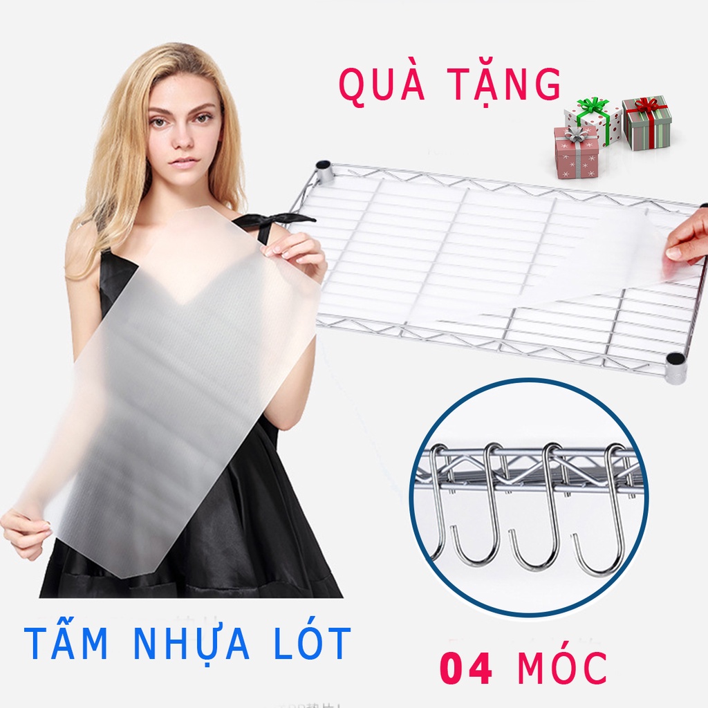 Kệ Bếp Đa Năng 5 Tầng Để Lò Vi Sóng Dụng Cụ Nhà Bếp Lắp Ghép Tiện Lợi