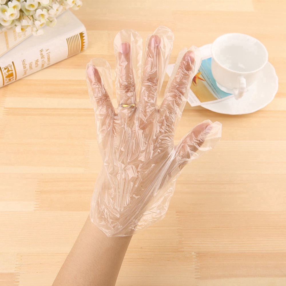 Găng tay dùng 1 lần chống thấm nước chống dầu set 100 cái