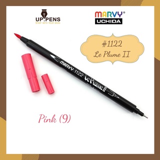 Bút brush viết calligraphy hai đầu Marvy 1122 - Màu hồng (Pink - 9)