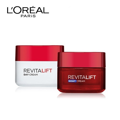 Bộ 2 sản phẩm Kem dưỡng da săn chắc, giảm nếp nhăn ngày và đêm L'Oréal Paris Revitalift