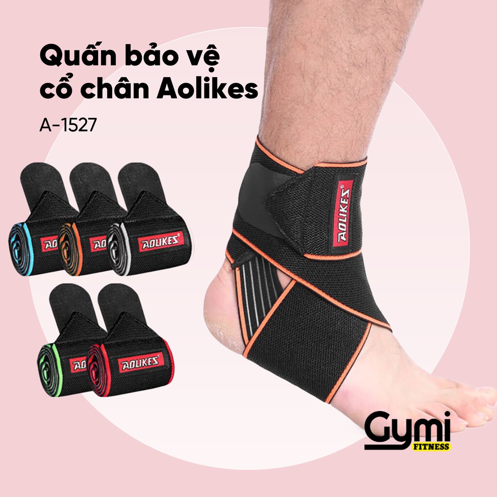 Băng Quấn Cổ Chân Aolikes A-1527 | Đai Quấn Bảo Vệ Mắc Cá Chân Cao Cấp Chính Hãng