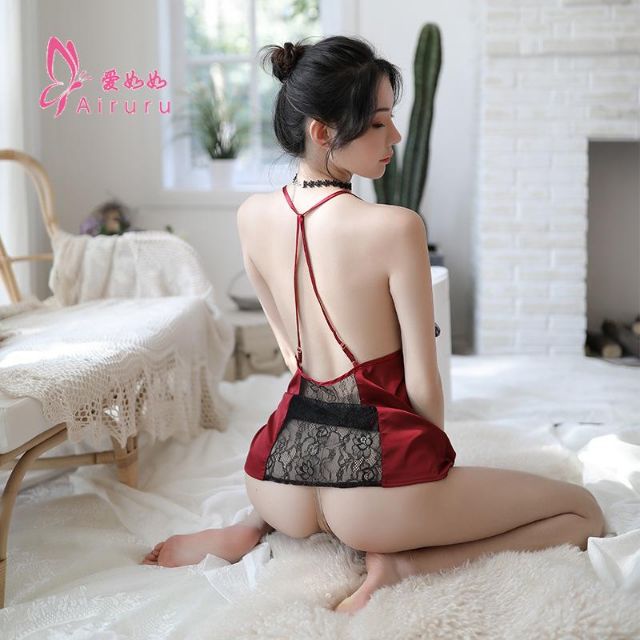 Váy ngủ satin 2 dây hở lưng cao cấp MS5120 | WebRaoVat - webraovat.net.vn