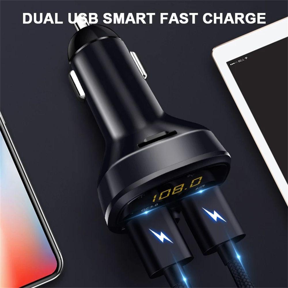 Máy Nghe Nhạc MP3 Bluetooth Hai Cổng USB Có Đèn LED