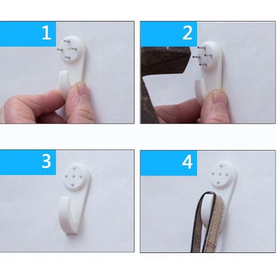 Đinh 4 chân Treo Tường Treo Khung Ảnh Treo Đồ Không Cần Khoan Tường