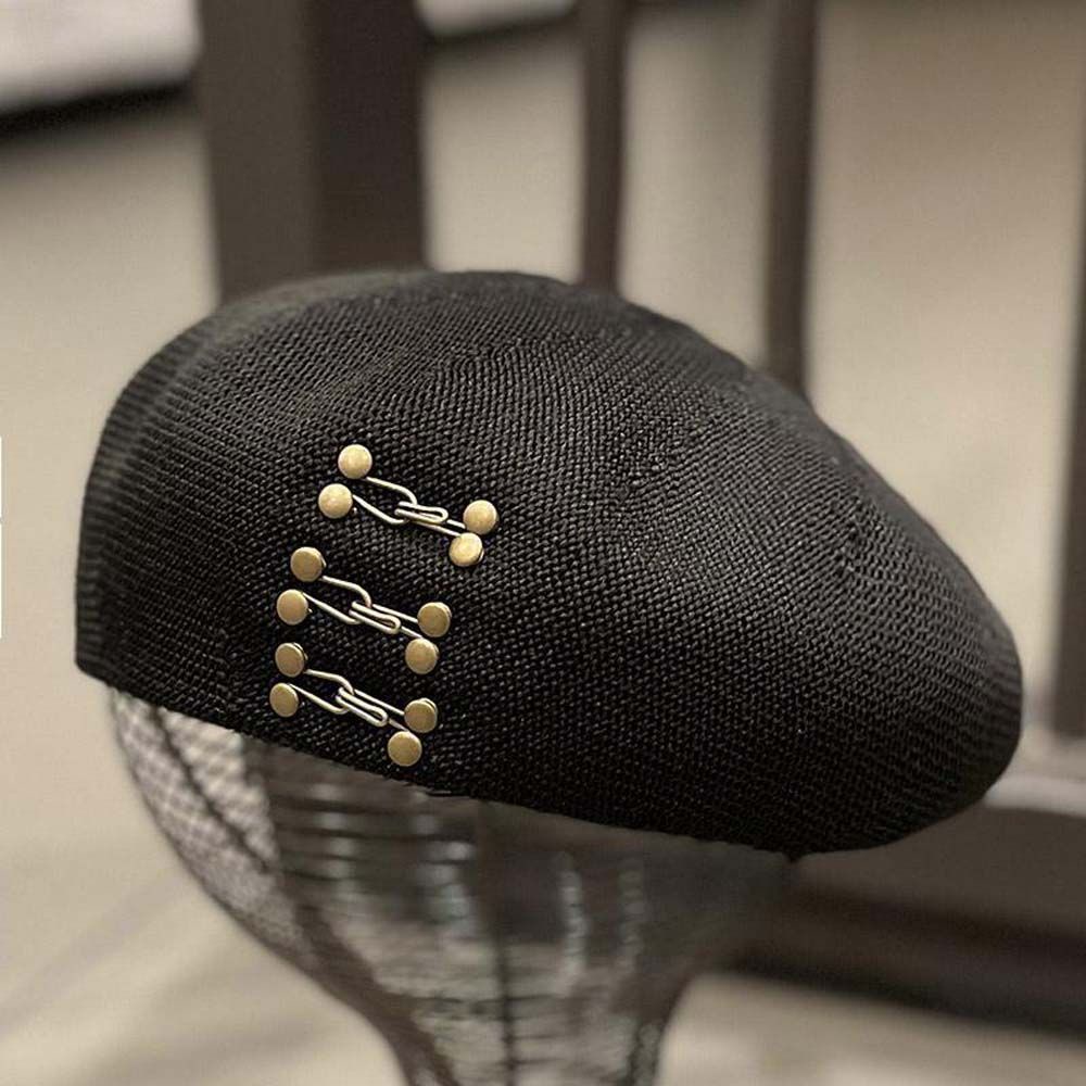 Nón beret đan len ấm áp thời trang Hàn Quốc cho nữ