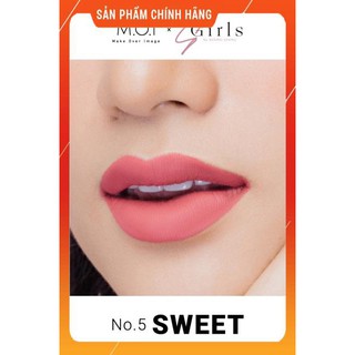 Son kem lì MOI no5.Hồng đào