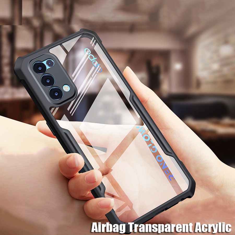 Ốp Điện Thoại Trong Suốt Chống Sốc Bảo Vệ Camera Cho OPPO A98 A55 4G A78 5G A16 A16