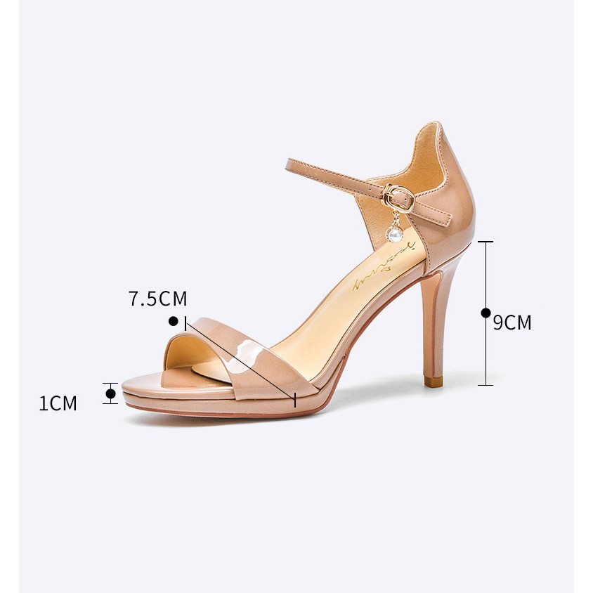 Giày cao gót Josiny quai ngang, gót nhọn 9cm (size 37-235)