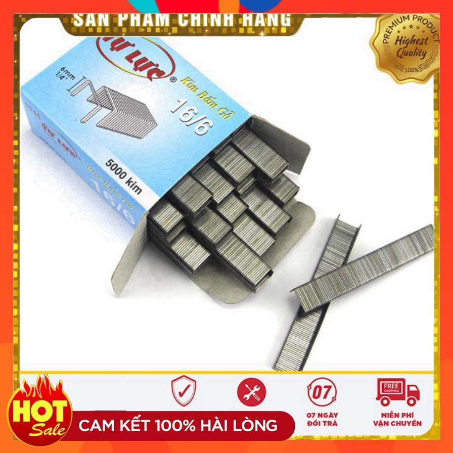 [GIÁ SẬP SÀN] Hộp 5000 ghim bấm gỗ tự lực 16/6