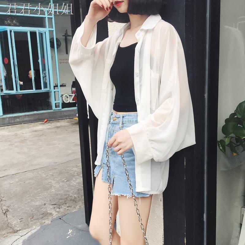 ✓☊ Áo sơ mi voan tay cánh dơi phong cách Hàn Quốc cho nữ | BigBuy360 - bigbuy360.vn