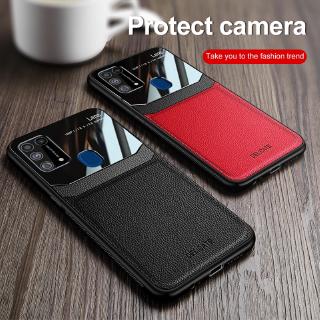 Ốp lưng Samsung Galaxy Note 10 Lite S10 Lite M30S A81 A91 A51 A71 Ốp lưng bằng da cổ điển sang trọng Texure Plexiglass Ốp lưng mềm Vỏ điện thoại