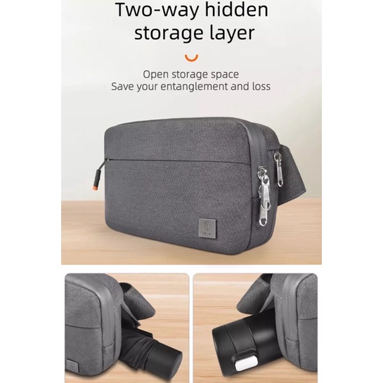 TÚI WIWU ALPHA CROSS BODY ĐEO HÔNG