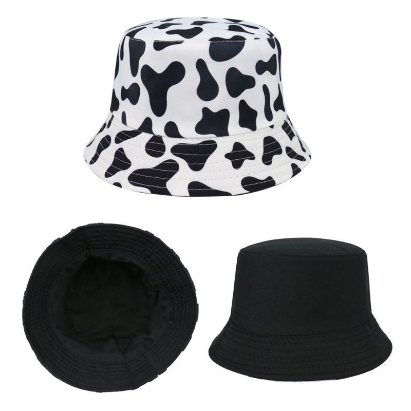 Mũ Bucket Unisex Chất Liệu Cotton Màu Trơn