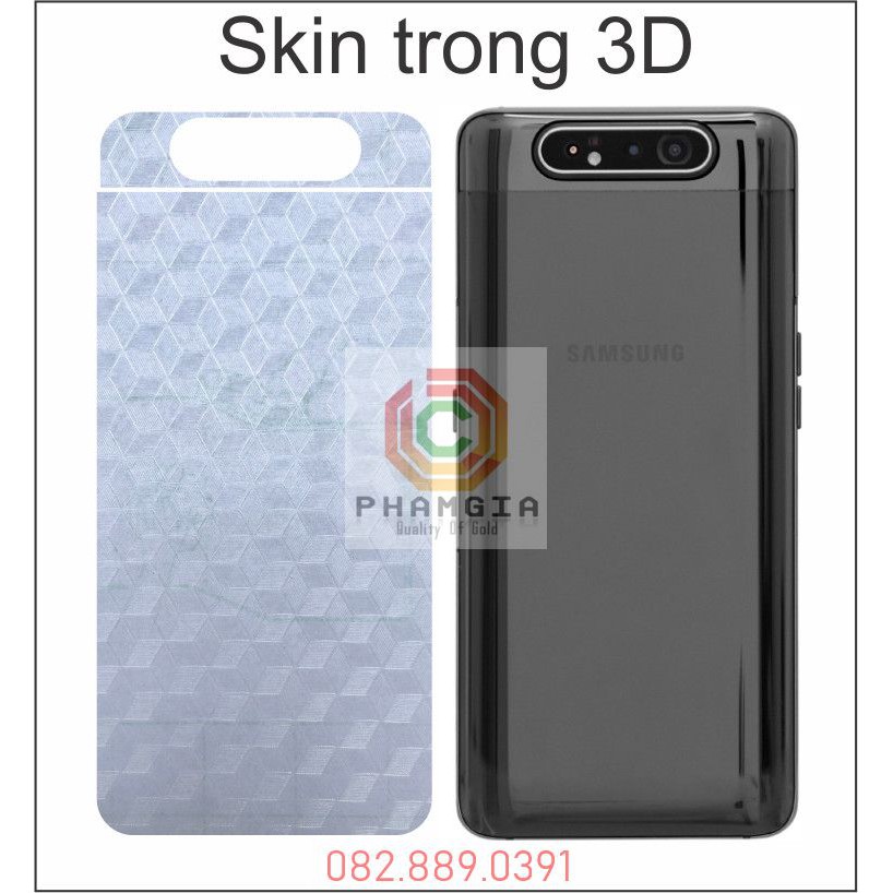 Miếng dán mặt lưng skin carbon Samsung Galaxy A80