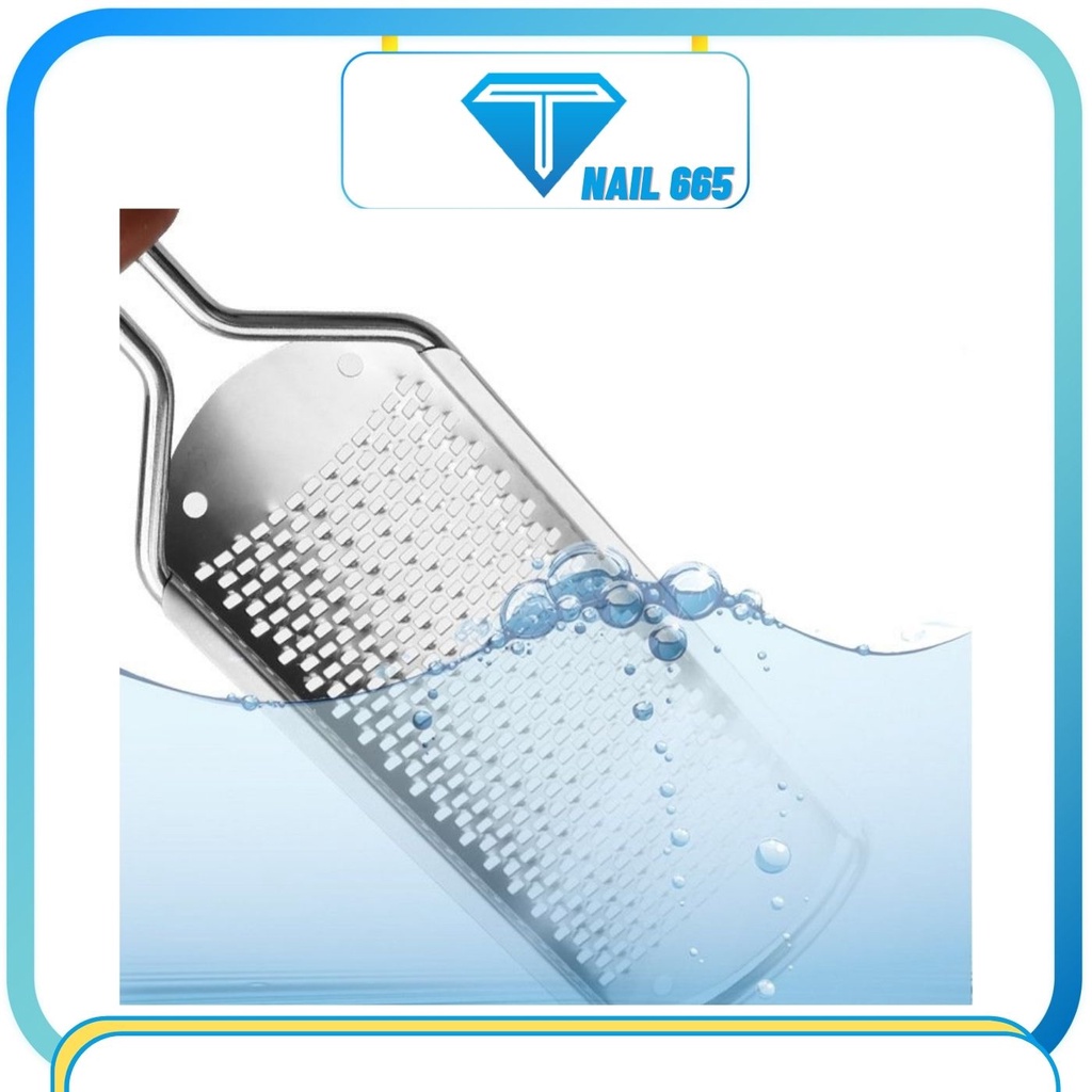 Cha got chan cây trà cạo gót chân, Tay trà gót chân inox cao cấp chống rỉ