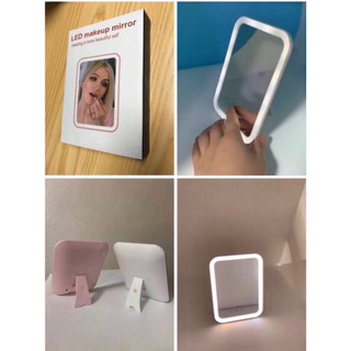 Gương đèn led 3 chế độ sáng ( pin sạc)