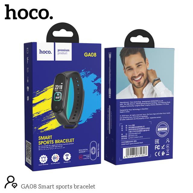 Đồng Hồ,Vòng Đeo Tay HOCO GA08 Theo Dõi Sức Khỏe,Kháng Nước IP67,Tính Kalo,Đo Nhịp Tim VV - BẢO HÀNH CHÍNH HÃNG