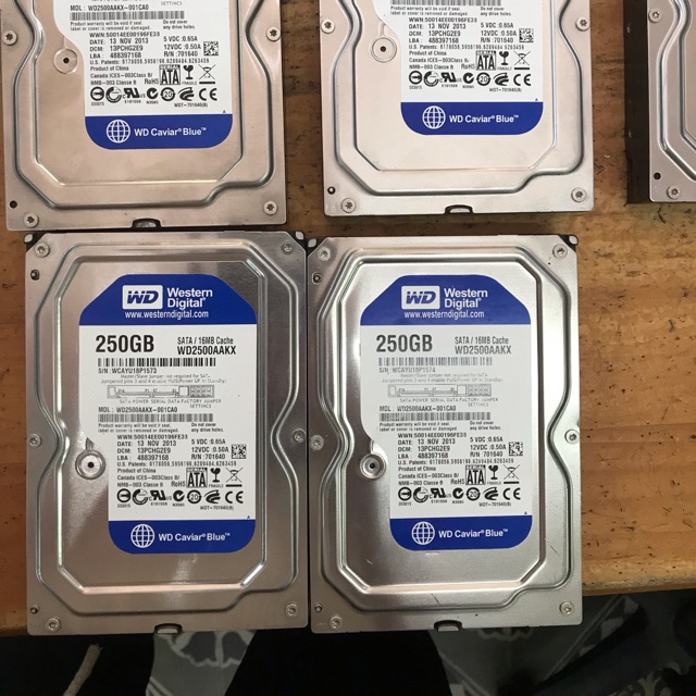 HDD WD 250g cho PC ổ đã qua sử dụng