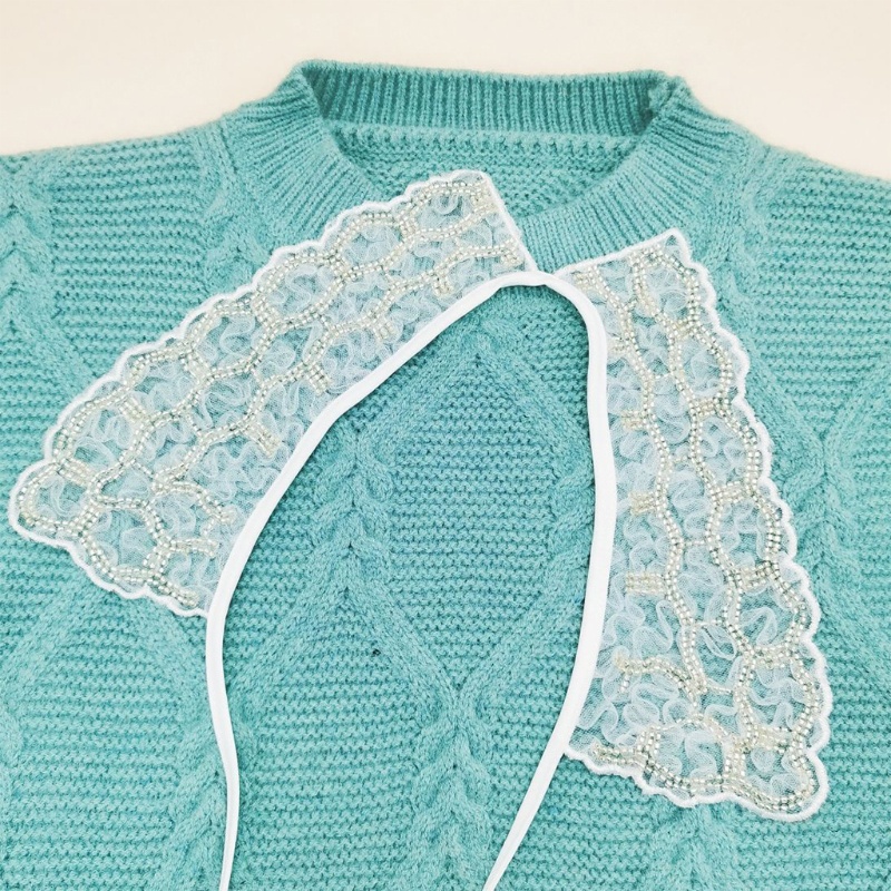 Khăn Choàng Cổ Giả Ren Đính Hạt Nhỏ Lấp Lánh Có Thể Tháo Rời Cho Búp Bê Nữ