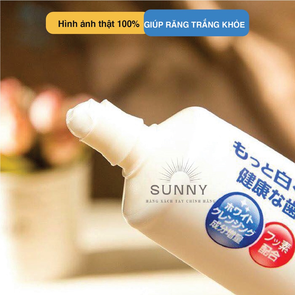 Kem đánh răng White &amp; White Lion nội địa Nhật Bản 150g làm trắng răng vượt trội