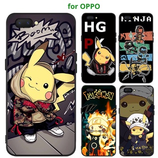 ỐP LƯNG OPPO A12 A12e A31 2020 A5S F3 A77 A3s A7 F5 F7 F1S F9 F11 Pro Casing Bikachu Matte Case Soft Cover